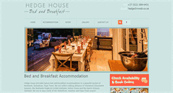 Desktop Screenshot of hedgehouse.co.za